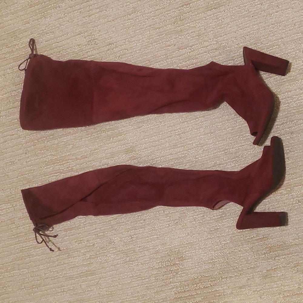 Charlotte Russe maroon boots